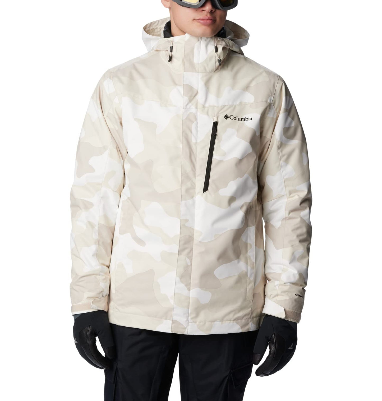 Columbia Mens Whirlibird IV Interchange Jacket Dark Stone Mod Camo Print 4X Tall
