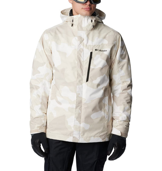Columbia Mens Whirlibird IV Interchange Jacket Dark Stone Mod Camo Print 4X Tall