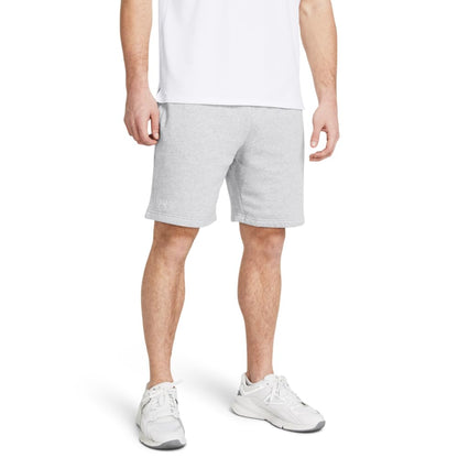 Under Armour Mens Rival Fleece Shorts (011) Mod Gray Light Heather / / White 3X-Large Tall